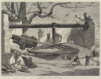 Egipto como es, una Sakieh en el Medio Egipto de Charles Auguste Loye